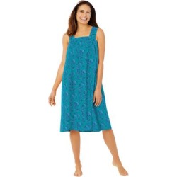 Plus Size Women's Print Sleeveless Square Neck Lounger by Dreams & Co. in Waterfall Paisley (Size 5X) found on Bargain Bro from Jessica London for USD $15.19