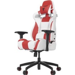 Vertagear Premium Series S-Line 4000 PC & Racing Gaming Chair Faux Leather in Red/White, Size 52.6 H x 27.75 W x 21.0 D in | Wayfair VG-SL4000_WR found on Bargain Bro from Wayfair for USD $276.31