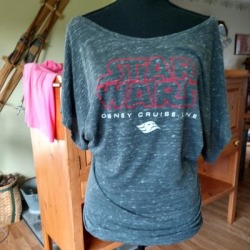 Disney Tops | Disney Star Wars Top | Color: Gray | Size: S found on Bargain Bro Philippines from poshmark, inc. for $10.00