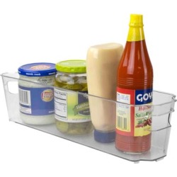 Multi-Purpose Plastic Fridge Bin, Clear