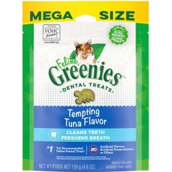 Greenies Natural Tempting Tuna Flavor Adult Dental Cat Treats, 4.6 oz. found on Bargain Bro from petco.com for USD $3.41