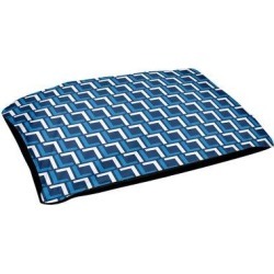 Wrought Studio™ Delaporte Football Luxury Outdoor Dog Pillow Metal in Blue/White, Size 6.0 H x 50.0 W x 40.0 D in | Wayfair NFQ081-DOG-SDBGO50 found on Bargain Bro from Wayfair for USD $120.07