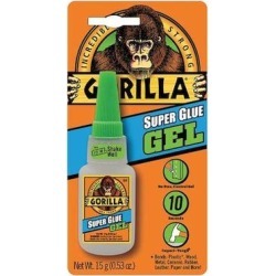 GORILLA GLUE 7600101 Super Glue,Heavy-Duty,Clear,0.53 oz.