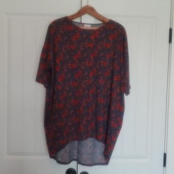 Lularoe Tops | Lularoe Top - Irma Style | Color: Blue/Red | Size: Xl found on Bargain Bro from poshmark, inc. for USD $14.44