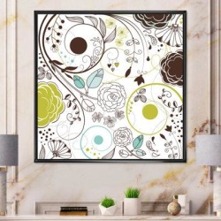 Winston Porter Retro Doodles Flowers - Picture Frame Print on Canvas & Fabric in Brown/White/Yellow | Wayfair 0BEA26AFBC9F4396BC88E2DA1D50C895 found on Bargain Bro from Wayfair for USD $78.27