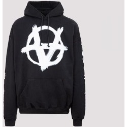 Anarchy Gothic Logo Hoodie M - Black - Vetements Sweats