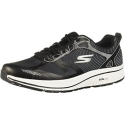 Skechers mens Go Run Consistent - Performance Running & Walking Shoe Sneaker, Black/Black/White