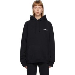 Black Logo Hoodie - Black - Vetements Sweats