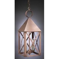 Northeast Lantern York 19 Inch Tall 2 Light Outdoor Hanging Lantern - 7042-VG-LT2-CLR