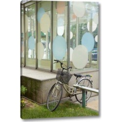 Winston Porter 'Japan Bicycle - 4' by Alan Blaustein Giclee Art Print on Wrapped Canvas & Fabric in Gray/Green | Wayfair found on Bargain Bro from Wayfair for USD $43.31