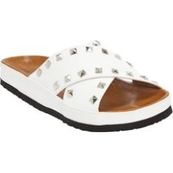 Wide Width Women's Gia Footbed Sandal by Comfortview in White (Size 12 W) found on Bargain Bro Philippines from Ellos for $39.99