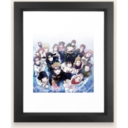 Framed Art Print | Anime Teens Japanese by Nicetackle13 - Vector Black - X-Small-10x12 - Society6
