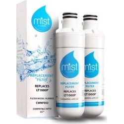 Mist Replacement Refrigerator Water Filter for LG LT1000P, MDJ64844601, Kenmore 46-9980 (2pk)