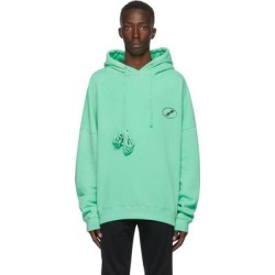 Green Iridescent Logo Hoodie - Green - we11done Sweats