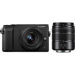 Panasonic Lumix GX85 Camera with 12-32mm and 45-150mm Lenses (Black)