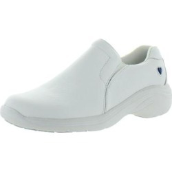 Nurse Mates Womens Dove Slip-On Shoes Leather Slip On