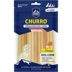 Himalayan Dog Chew CHURRO Chicken Dog Treats, 4 oz.