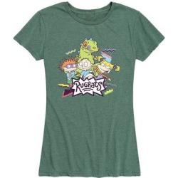 Hybrid - Rugrats Women's Tee Shirts HEATHER - Heather Juniper Rugrats Crew Relaxed-Fit Tee - Women & Plus found on Bargain Bro from zulily.com for USD $15.19