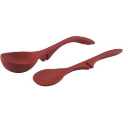Rachael Ray Tools 2-Piece Red Lazy Spoon and Lazy Ladle