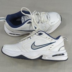 Nike Shoes | New Nike Air Monarch Iv Men's Training Shoes White Men's Size 7.5 | Color: Blue/White | Size: 7.5