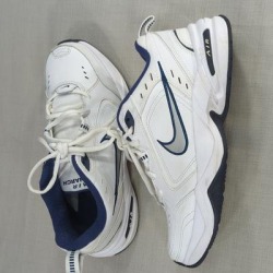Nike Shoes | New Nike Air Monarch Iv Men's Training Shoes White Men's Size 7.5 | Color: Blue/White | Size: 7.5