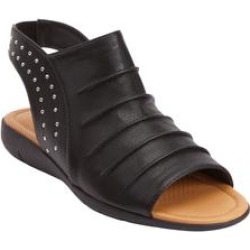 Extra Wide Width Women's The Alanna Sandal by Comfortview in Black (Size 7 1/2 WW) found on Bargain Bro Philippines from Woman Within for $54.99