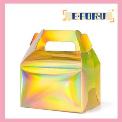 E.FOR.U 10 Pcs/Gift Box, Cake, Candy, Biscuit Packaging Heavy Duty Paper in Yellow, Size 5.1 W x 3.3 D in | Wayfair EFORU05459d2