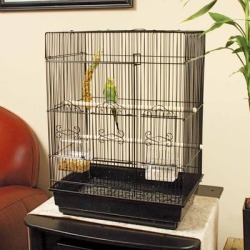 Square Top Parakeet Cage, 16.5