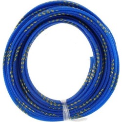 shengze60 Wire Braided Protective Sleeve in Blue/Yellow, Size 196.0 W in | Wayfair 04LLQ376PTVN7GLC4NC found on Bargain Bro from Wayfair for USD $46.35