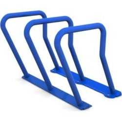 WFX Utility™ 6 Bike Anchored Bike Rack Steel in Blue, Size 25.5 H x 35.0 W x 26.5 D in | Wayfair 2090-BLUE found on Bargain Bro from Wayfair for USD $398.77