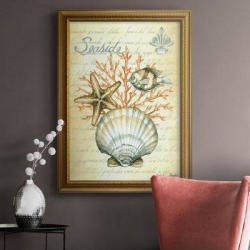 Rosecliff Heights Under The Sea I - Picture Frame Print on Canvas & Fabric in Black/Green/Orange, Size 20.0 H x 16.0 W x 2.5 D in | Wayfair found on Bargain Bro Philippines from Wayfair for $51.99