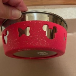 Disney Dog | Disney Dog Food Or Water Bowl. Euc | Color: Red | Size: Os