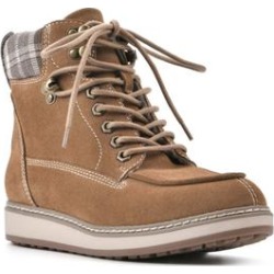 Women's Thyme Bootie by White Mountain in Chestnut Suede (Size 9 M) found on Bargain Bro from Ellos for USD $75.23