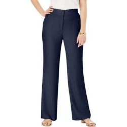 Plus Size Women's Tummy Control Bi-Stretch Bootcut Pant by Jessica London in Navy (Size 16 W) found on Bargain Bro Philippines from Ellos for $44.99
