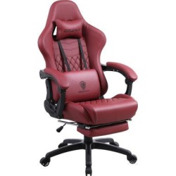 Dowinx Vintage Style E-Sports Gamer Chairs PC & Racing Faux Leather in Red, Size 25.3 H x 14.5 W x 20.0 D in | Wayfair LS-668905 found on Bargain Bro Philippines from Wayfair for $249.00