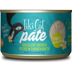 Tiki Cat Luau Succulent Chicken Pate Wet Cat Food, 5.5 oz., Case of 8, 8 X 5.5 OZ found on Bargain Bro from petco.com for USD $20.00