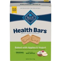 Blue Buffalo Health Bars Baked with Apple & Yogurt Natural Crunchy Dog Treats, 56 oz.