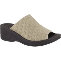 Wide Width Women's Airy Sandals by Easy Street in Natural Stretch (Size 9 1/2 W) found on Bargain Bro Philippines from Ellos for $54.99