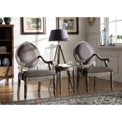 Best Master Furniture 3 Pcs Accent Arm Chair Set (Accent Chair Set), Brown(Polyester)