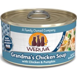 Weruva Classics Grandma's Chicken Soup with Chicken & Pumpkin in Pumpkin Soup Wet Cat Food, 3 oz., Case of 24, 24 X 3 OZ