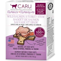 CARU Wild Salmon & Turkey Stew Wet Cat Food, 6 oz.
