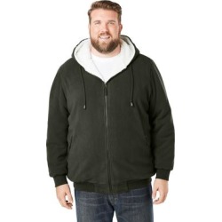 Men's Big & Tall Explorer Plush Fleece Hoodie by KingSize in Forest Green (Size 5XL) found on Bargain Bro from fullbeauty for USD $59.27