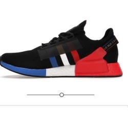 Adidas Shoes | Adidas Nmd R1 V2 Mens Running Shoe | Color: Blue/Red | Size: 12