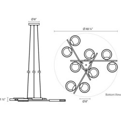 SONNEMAN Robert Sonneman Light Guide Ring 48 Inch LED Large Pendant - 2656.03W