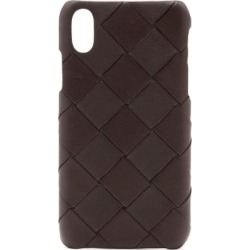 Intrecciato Leather Iphone Xs Case - Brown - Bottega Veneta Cases