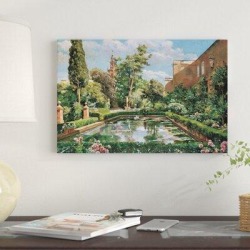 East Urban Home 'A Spanish Afternoon' By Manuel Garcia y Rodriquez Graphic Art Print on Canvas & Fabric in Brown/Green | Wayfair found on Bargain Bro from Wayfair for USD $45.59