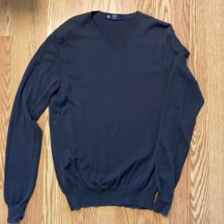 J. Crew Sweaters | J Crew Mens Cotton V Neck Sweater | Color: Black | Size: M found on MODAPINS
