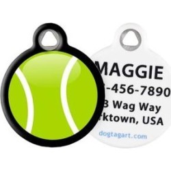 Dog Tag Art My Tennis Ball Personalized Dog & Cat ID Tag, Small