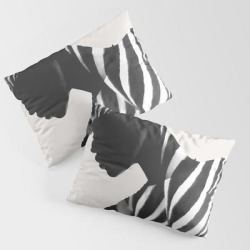 Zebra King Size Pillow Sham by Dada22 - STANDARD SET OF 2 - Cotton