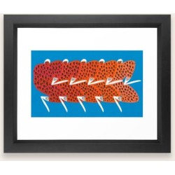 Framed Art Print | Get Information by Amber Vittoria - Vector Black - X-Small-10x12 - Society6